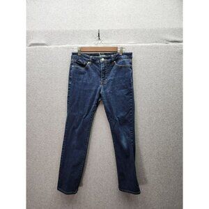 Lauren Ralph Lauren Womens Premier Straight Jeans Dark Wash Denim